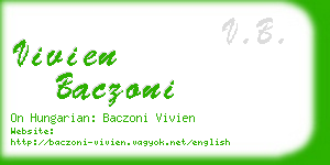 vivien baczoni business card